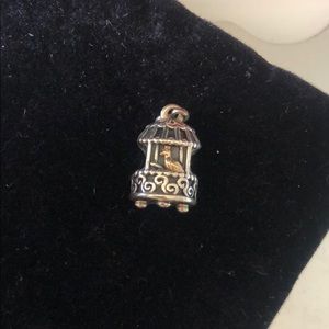 Bird cage pandora charm